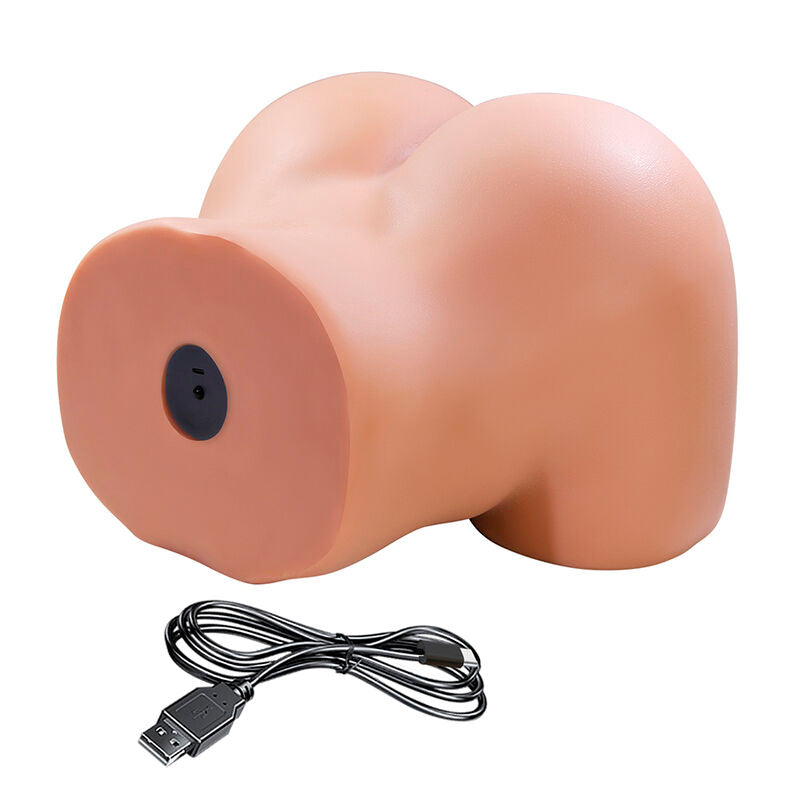 CRAZY BULL - MASTURBADOR VIBRADOR VAGINAL Y ANAL DOBLE JULIA XXL DE CARNE