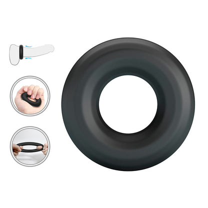 CRAZY BULL - URBAN SUPER SOFT SILICONE COCK RING BLACK