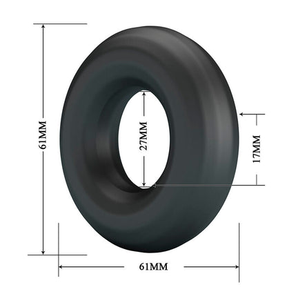 CRAZY BULL - URBAN SUPER SOFT SILICONE COCK RING BLACK