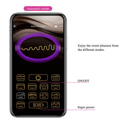 PRETTY LOVE - HAZELYNN 12 FUNCTION APP CONTROL MASSAGER PINK