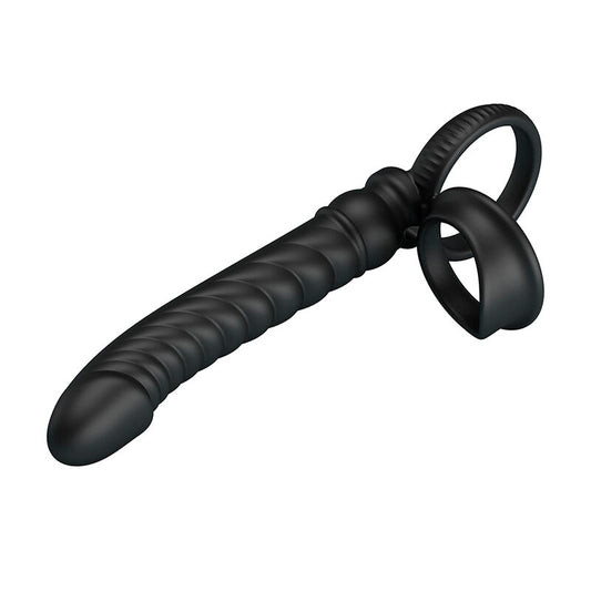 PRETTY LOVE - MERRITT ANAL VIBRATOR WITH RING AND VIBRATION BLACK