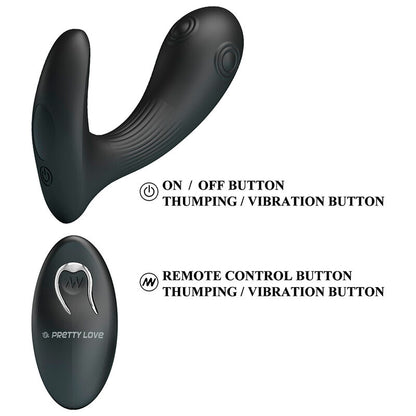 PRETTY LOVE - MIRABELLE PROSTATE VIBRATOR WITH REMOTE CONTROL