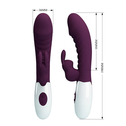 PRETTY LOVE - NAUGHTY BUNNY 30 FUNCTION RABBIT VIBRATOR PURPLE