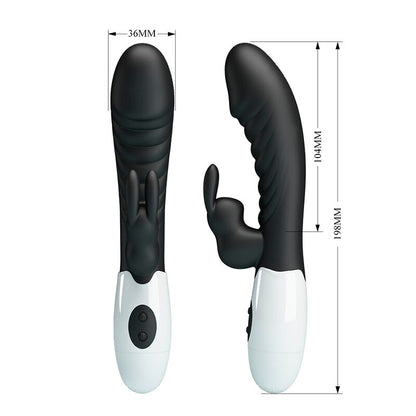 PRETTY LOVE - NAUGHTY BUNNY VIBREUR LAPIN 30 FONCTIONS NOIR