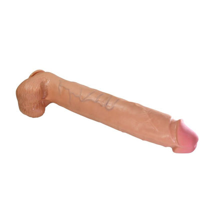 PRETTY LOVE - RAEL FLEXIBLE REALISTIC DILDO WITH SUCTION CUP 40 CM -Ø- 6 CM BROWN