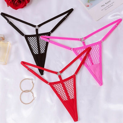 CHILIROSE - CR 4856 FISHNET MICRO THONG
