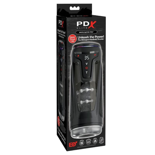 PDX ELITE - MOTO-BATOR PRO THRUSTING STROKER AUTOMATIC VIBRATING AND WARMING MASTURBATOR 26.5 CM