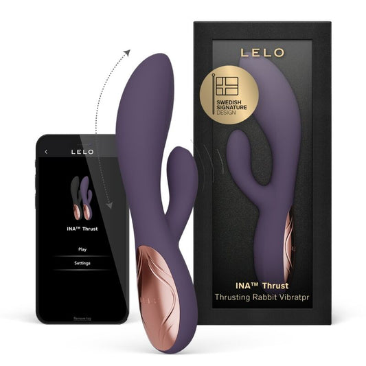 LELO - INA THRUST RABBIT THRUSTING VIBRATOR PURPLE