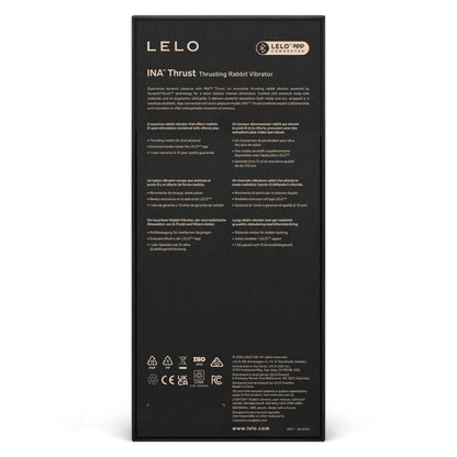 LELO - INA THRUST RABBIT THRUSTING VIBRATOR BLACK
