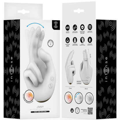 INTENSE - JIMMY HAND-SHAPED MULTIFUNCTION STIMULATOR WITH VIBRATION AND HEAT