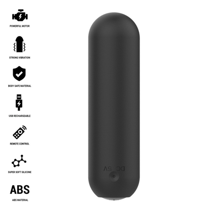 INTENSE - JUDY RECHARGEABLE VIBRATING BULLET WITH REMOTE CONTROL BLACK