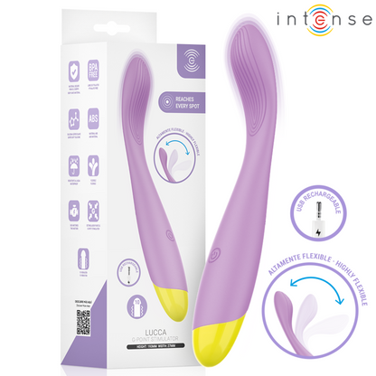 INTENSE - ESTIMULADOR DE PUNTO G FLEXIBLE RECARGABLE POR USB LUCCA