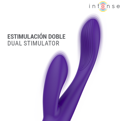 INTENSE - ESTIMULADOR RECARGABLE TIPO CONEJO PAOLO PARA EL PUNTO G Y EL CLÍTORIS