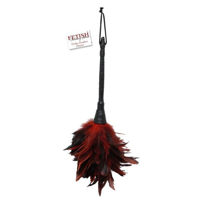 FETISH FANTASY SERIES - BLACK & RED FRISKY FEATHER TICKLER
