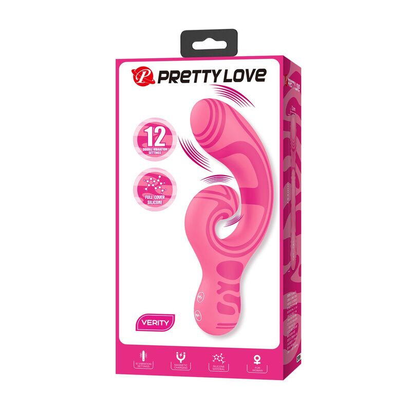 PRETTY LOVE - VERITY USB RECHARGEABLE DOUBLE-ENDED MASSAGER