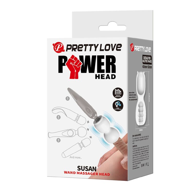 PRETTY LOVE - SUSAN POWER HEAD WAND MASSAGER ATTACHMENT Ø 6.5 CM