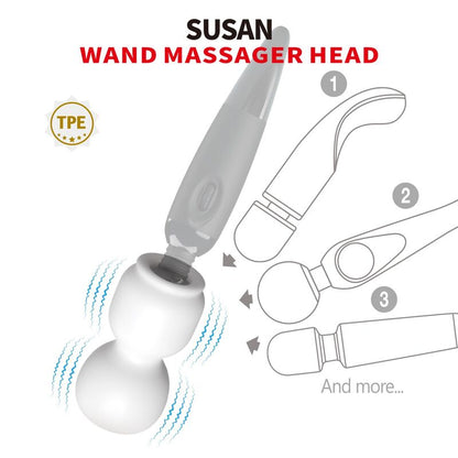 PRETTY LOVE - EMBOUT MASSEUR POUR BAGUETTE SUSAN POWER Ø 6,5 CM