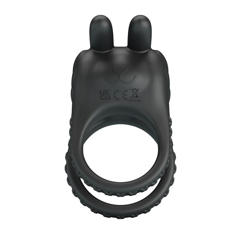 PRETTY LOVE - ANNEAU PÉNIEN VIBRANT RECHARGEABLE SINI 10 FONCTIONS NOIR