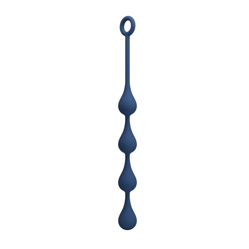 MR PLAY - BLUE SILICONE ANAL BEADS SIZE M 33 CM