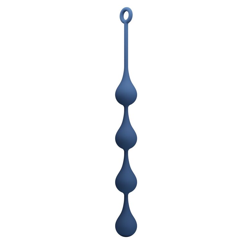 MR PLAY - BLUE SILICONE ANAL BEADS SIZE XL 52.5 CM