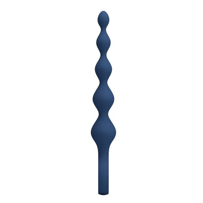 MR PLAY - BLUE SILICONE ANAL BEADS & ANAL PLUG 20.4 CM