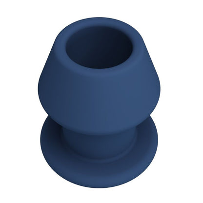 MR PLAY - JACK BLUE SILICONE HOLLOW ANAL PLUG SIZE M