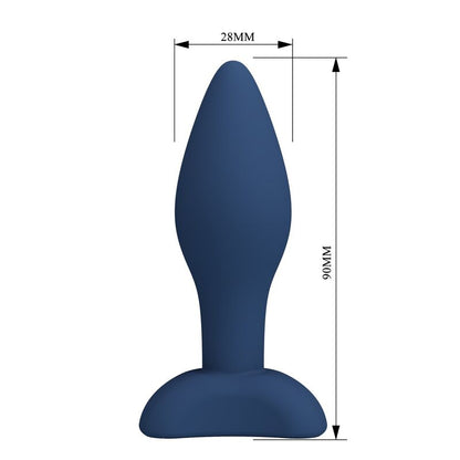 MR PLAY - TAPERED SILICONE ANAL PLUG BLUE S