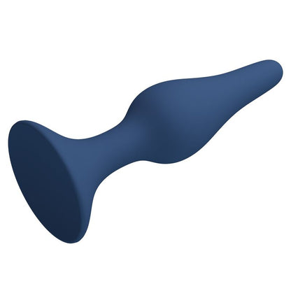 MR PLAY - TAPÓN ANAL FINO DE SILICONA AZUL TALLA S