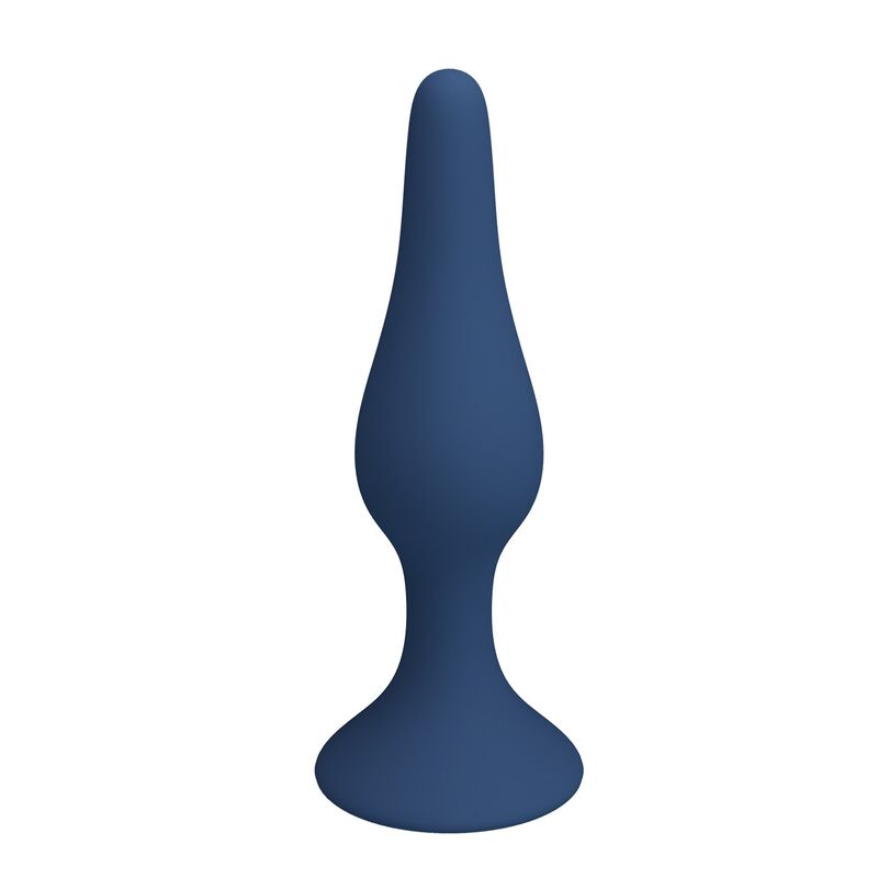 MR PLAY - TAPÓN ANAL FINO DE SILICONA AZUL TALLA S