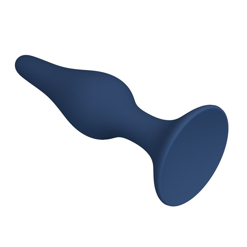 MR PLAY - TAPÓN ANAL FINO DE SILICONA AZUL TALLA S