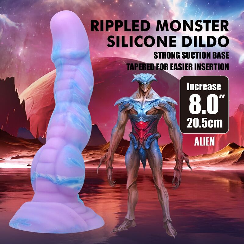 POWER MONSTERS - ALIEN FANTASY SILICONE DILDO 20.5 CM Ø 4.8 CM