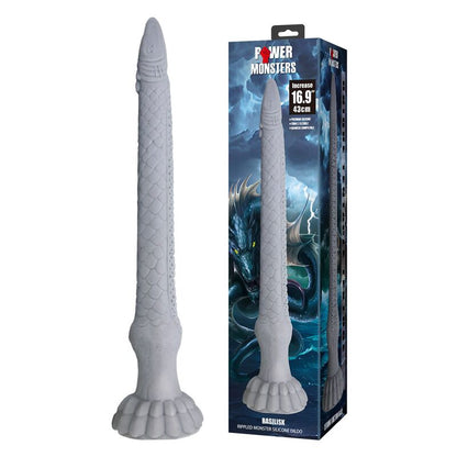 POWER MONSTERS - BASILISK FANTASY SILICONE DILDO 43 CM Ø 5 CM