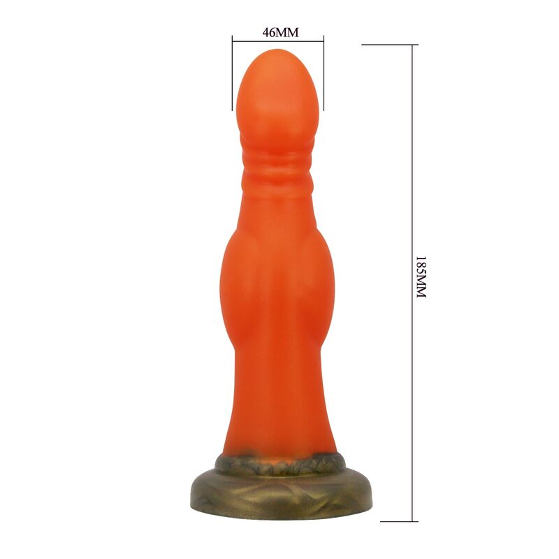 POWER MONSTERS - BLAZEHEART CHARGER FANTASY SILICONE DILDO 18.5 CM Ø 4.5 CM