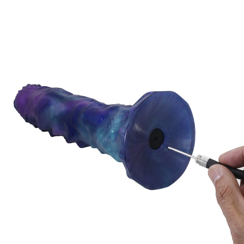 POWER MONSTERS - DUSKWALKER SENTINEL TRICOLOR INFLATABLE FANTASY SILICONE DILDO 23 CM Ø 5 CM