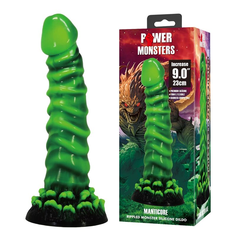 POWER MONSTERS - MANTICORE FANTASY SILICONE DILDO 23 CM Ø 5 CM