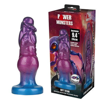 POWER MONSTERS - RIFT TITAN BICOLOR INFLATABLE FANTASY SILICONE DILDO 24 CM Ø 5 CM