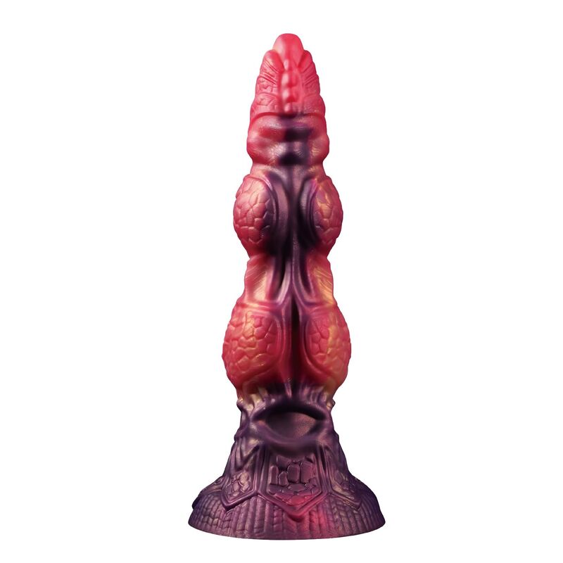 POWER MONSTERS - SAVAGE BEASTLORD TRICOLOR FANTASY SILICONE DILDO 24 CM Ø 5 CM