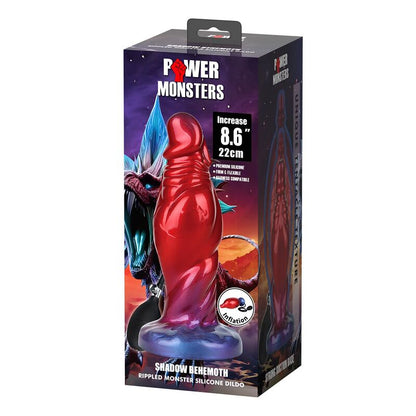 POWER MONSTERS - SHADOW BEHEMOTH BICOLOR INFLATABLE FANTASY SILICONE DILDO 22 CM Ø 5 CM