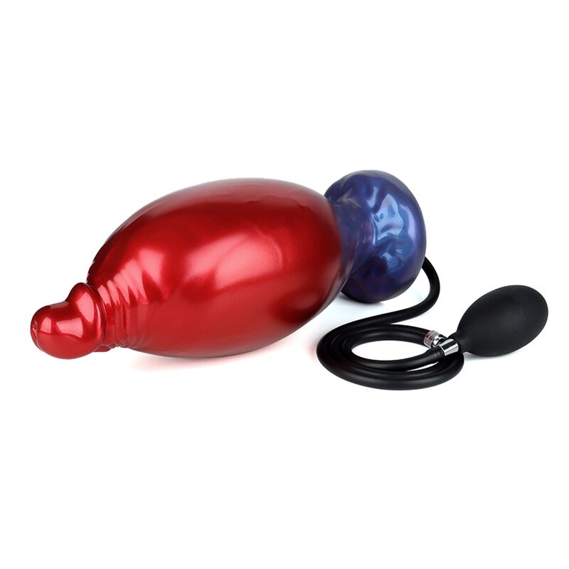 POWER MONSTERS - SHADOW BEHEMOTH BICOLOR INFLATABLE FANTASY SILICONE DILDO 22 CM Ø 5 CM