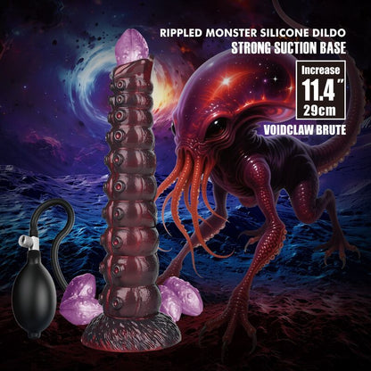 POWER MONSTERS - VOIDCLAW BRUTE BICOLOR INFLATABLE FANTASY SILICONE DILDO 29 CM Ø 5.7 CM