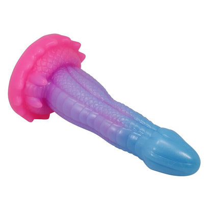 POWER MONSTERS - VOID PYTHON FANTASY DILDO WITH SUCTION CUP 20.5 CM Ø 5.2 CM BLUE, PURPLE & PINK