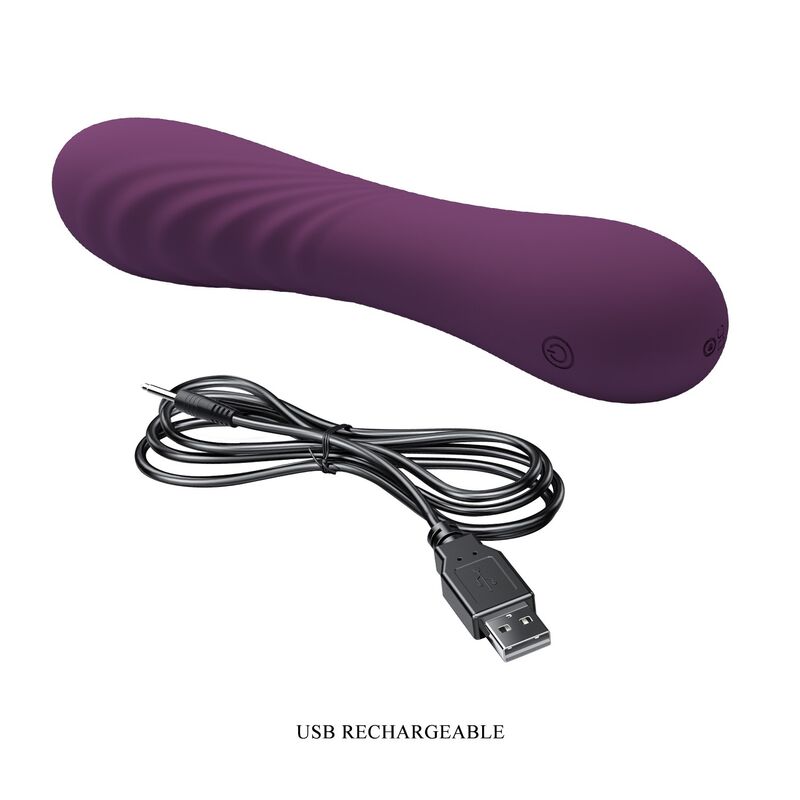 PRETTY LOVE - ALEXISROSE RECHARGEABLE VIBRATOR 10 FUNCTIONS PURPLE