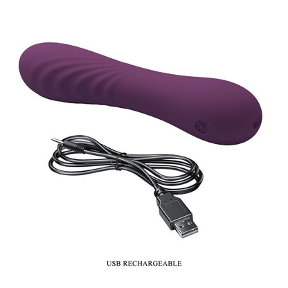 PRETTY LOVE - ALEXISROSE RECHARGEABLE VIBRATOR 10 FUNCTIONS PURPLE