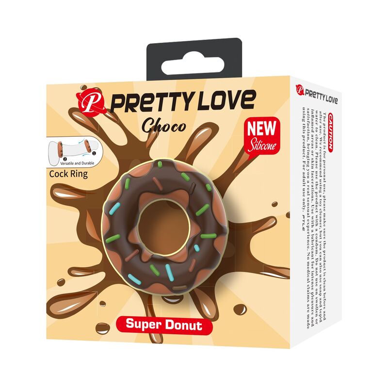 PRETTY LOVE - SUPER DONUT PENIS RING BROWN