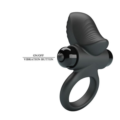 PRETTY LOVE - ADRIEN VIBRATING PENIS RING 10 FUNCTIONS BLACK