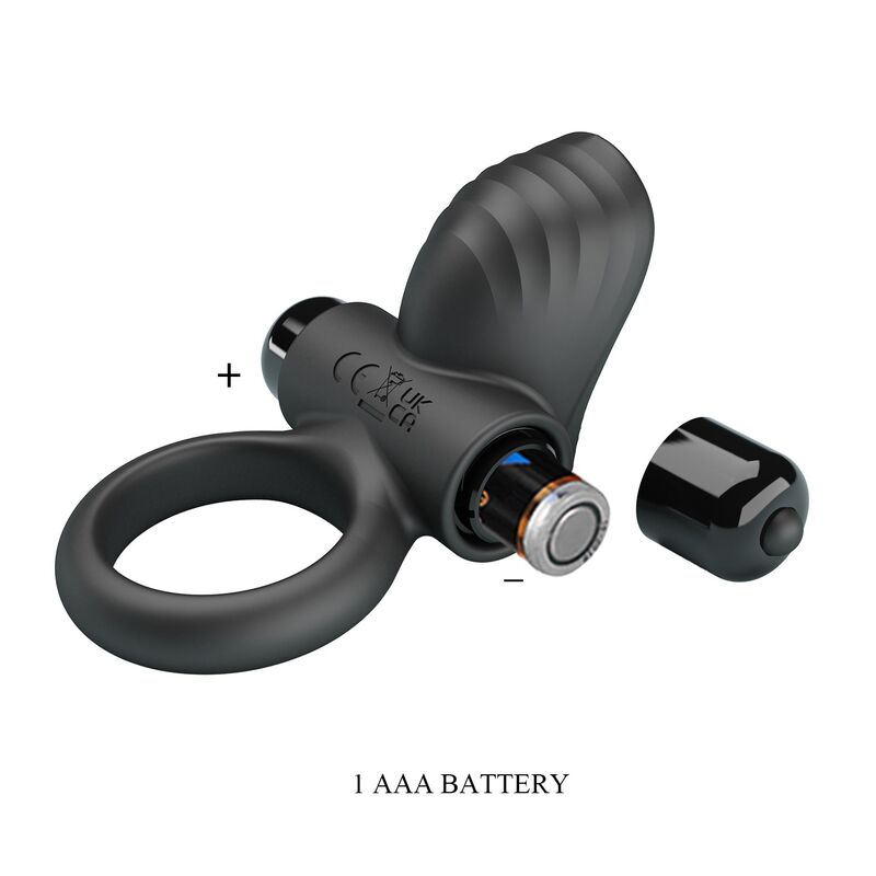 PRETTY LOVE - ADRIEN VIBRATING PENIS RING 10 FUNCTIONS BLACK