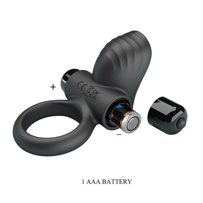 PRETTY LOVE - ADRIEN VIBRATING PENIS RING 10 FUNCTIONS BLACK