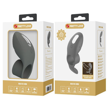 PRETTY LOVE - RECHARGEABLE VIBRATING RING WITH DUAL STIMULATION
