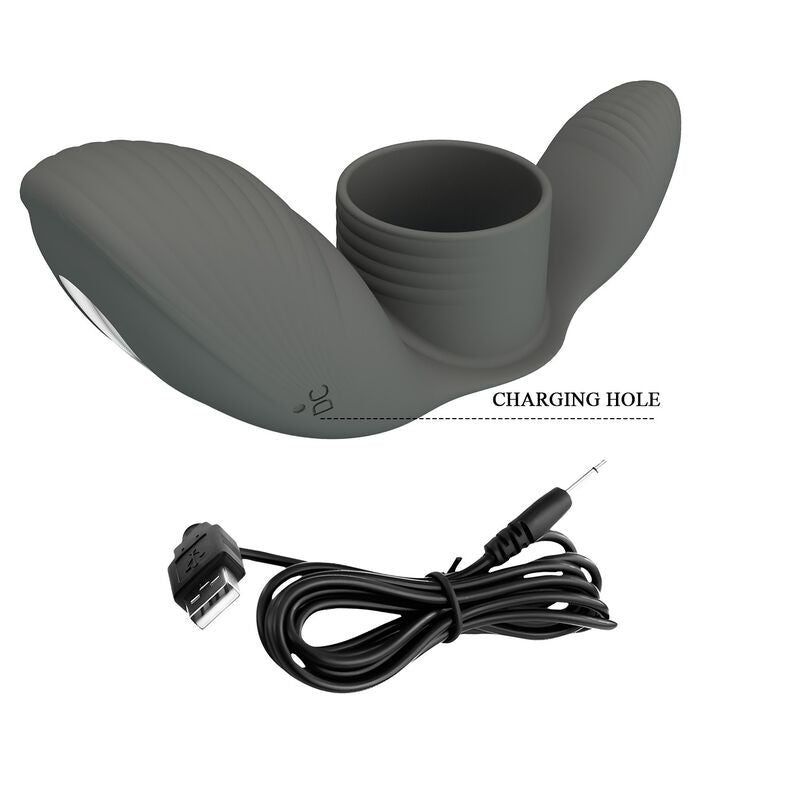 PRETTY LOVE - RECHARGEABLE VIBRATING RING WITH DUAL STIMULATION
