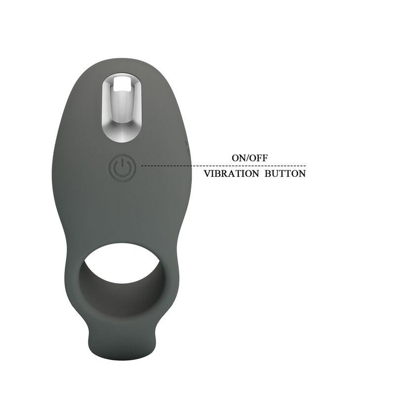 PRETTY LOVE - RECHARGEABLE VIBRATING RING WITH DUAL STIMULATION